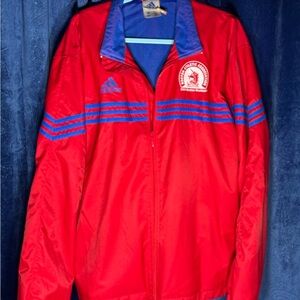 Adidas Red and Blue Men's Jacket